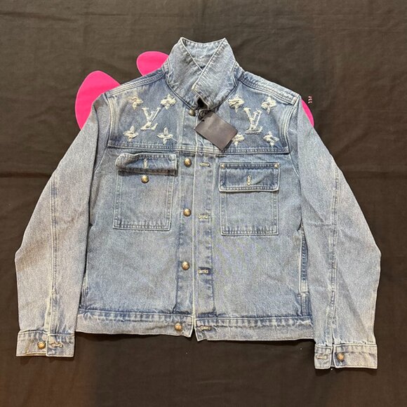 Louis Vuitton Blue Washed Denim Jacket - Picture 1 of 6